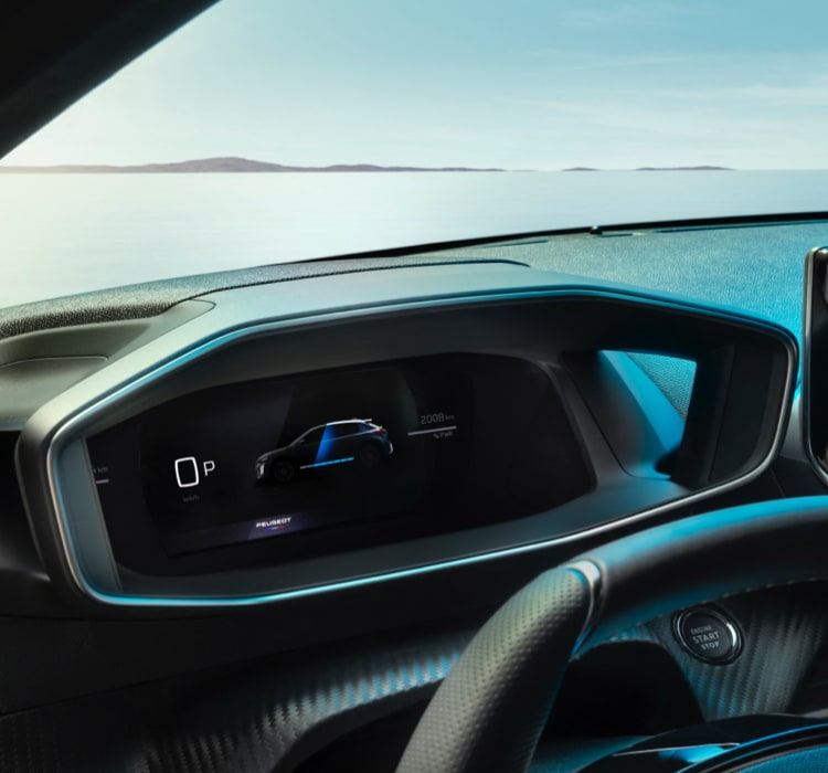 New peugeot 208 digital instrument panel